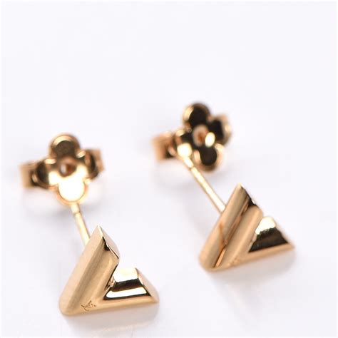 louis vuitton v stud earrings|louis vuitton refurbished earrings.